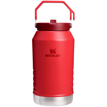 Stanley 96 OZ Stainless Steel IceFlow Slip Straw Water Jug In Chili Red