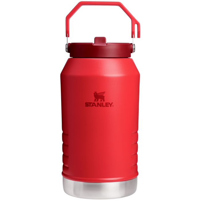 Stanley 96 OZ Stainless Steel IceFlow Slip Straw Water Jug In Chili Red
