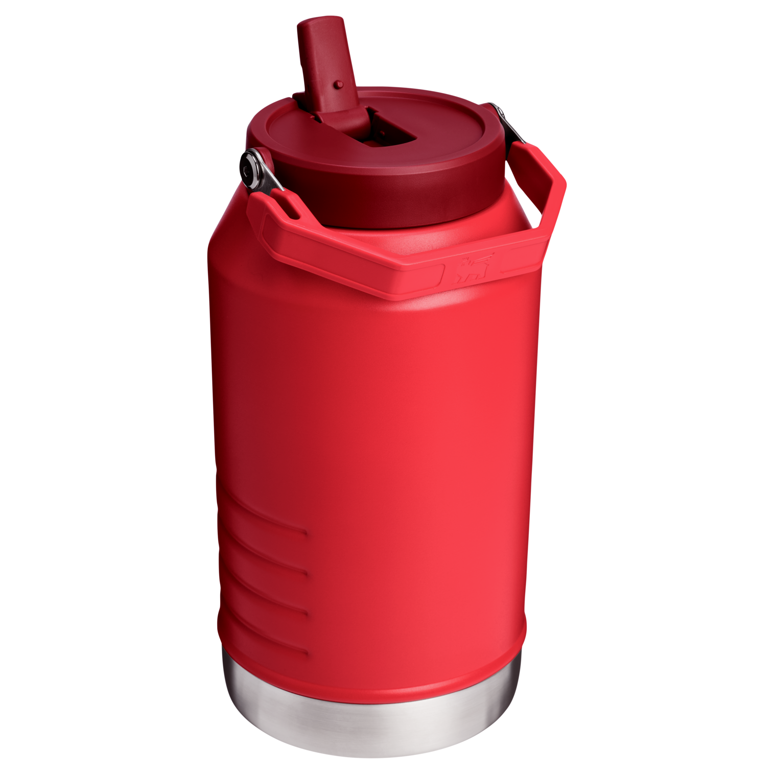 Stanley 96 OZ Stainless Steel IceFlow Slip Straw Water Jug In Chili Red