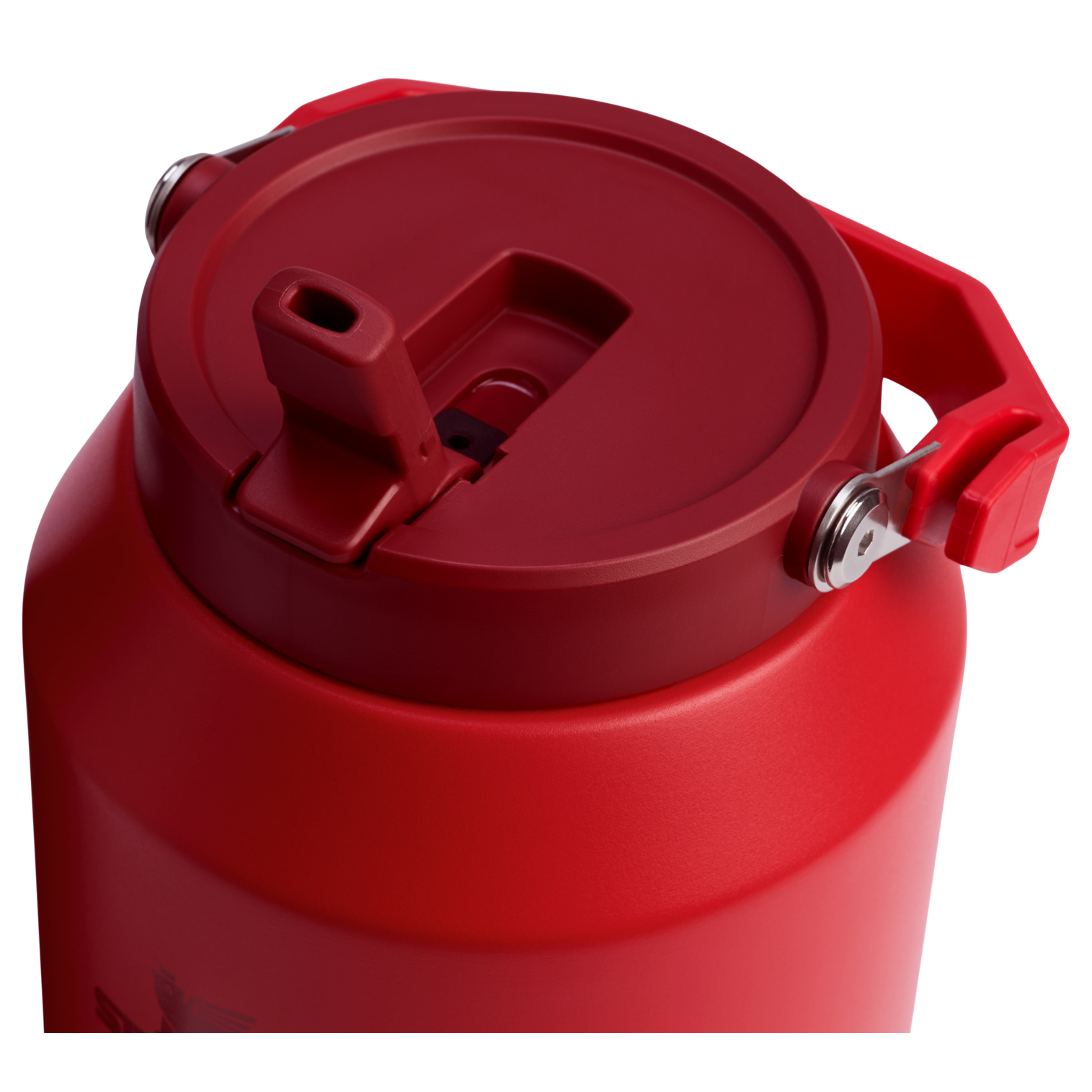 Stanley 96 OZ Stainless Steel IceFlow Slip Straw Water Jug In Chili Red