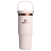 Stanley 30 OZ IceFlow Flip Straw Insulated Tumbler In Gilded Sugar Pink