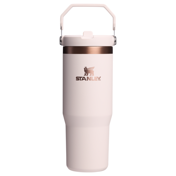 Stanley 30 OZ IceFlow Flip Straw Insulated Tumbler In Gilded Sugar Pink
