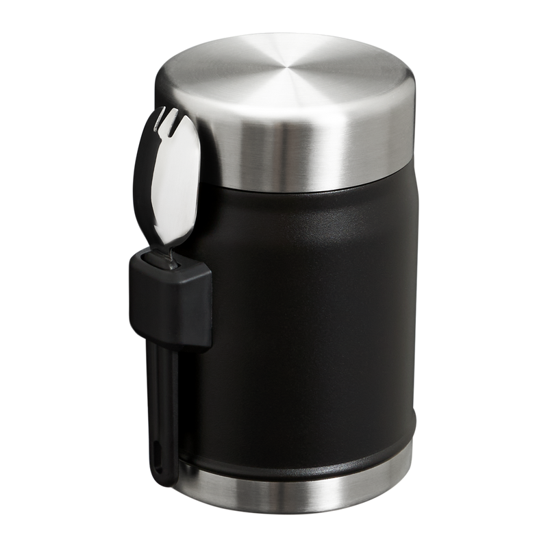 Stanley 1913 Classic Legendary Food Jar + Spork 14 OZ in Black 2.0 | Back View
