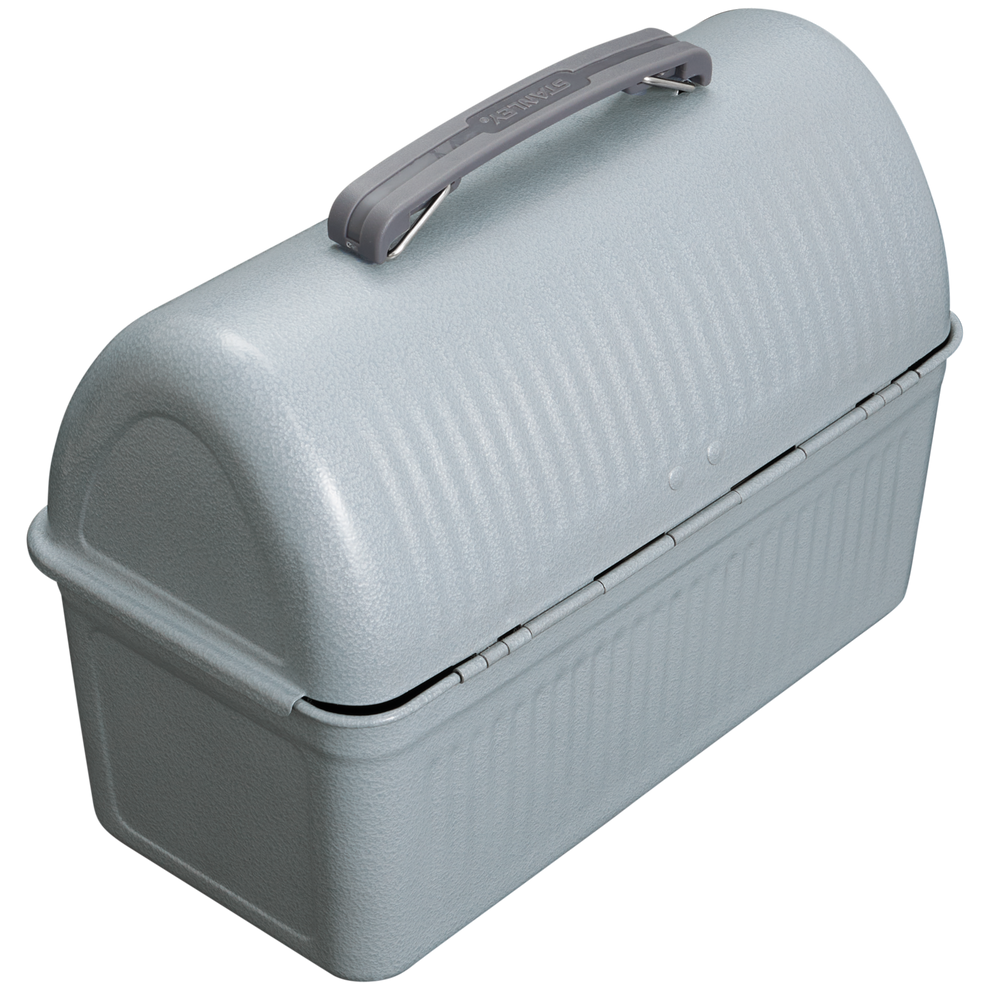 Stanley Legendary Classic Metal Lunch Box 10 QT In Hammertone Silver