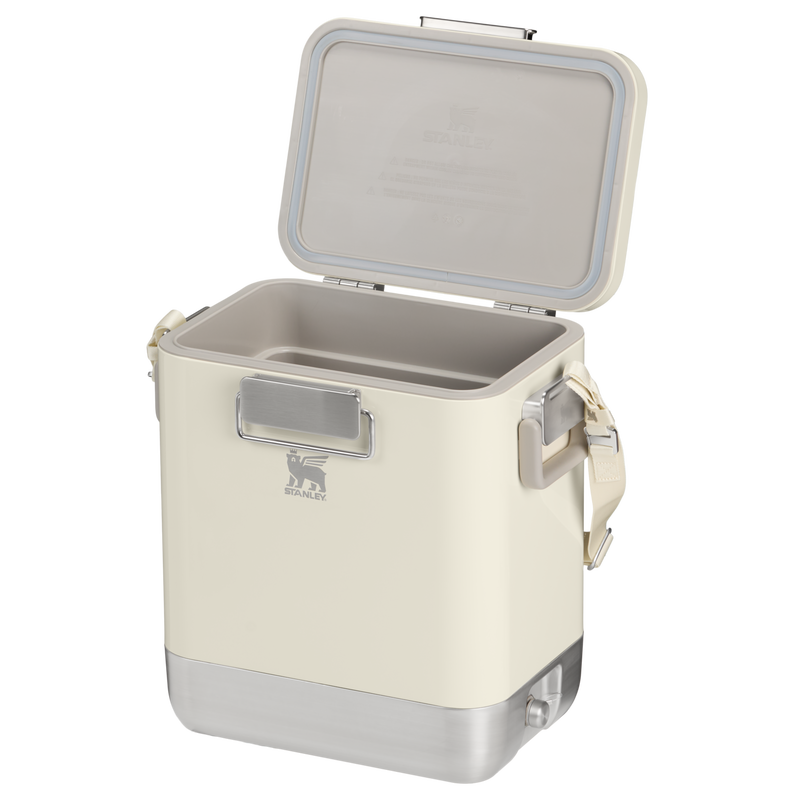 Stanley 1913 The Lifted Spirits™ Steel Cooler 26 QT in Cream Gloss | Open View