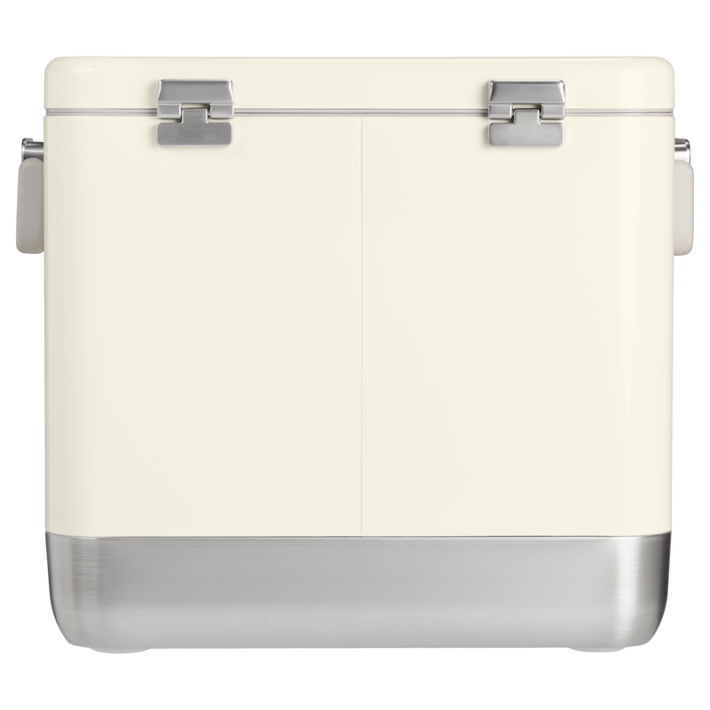 Stanley 1913 The Lifted Spirits™ Steel Cooler 55 QT in Cream Gloss | Back View