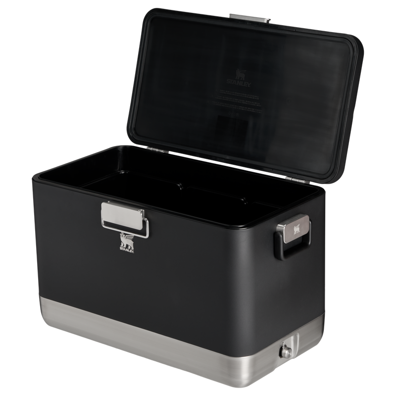 Stanley 1913 The Lifted Spirits™ Steel Cooler 84 QT in Black | Open View