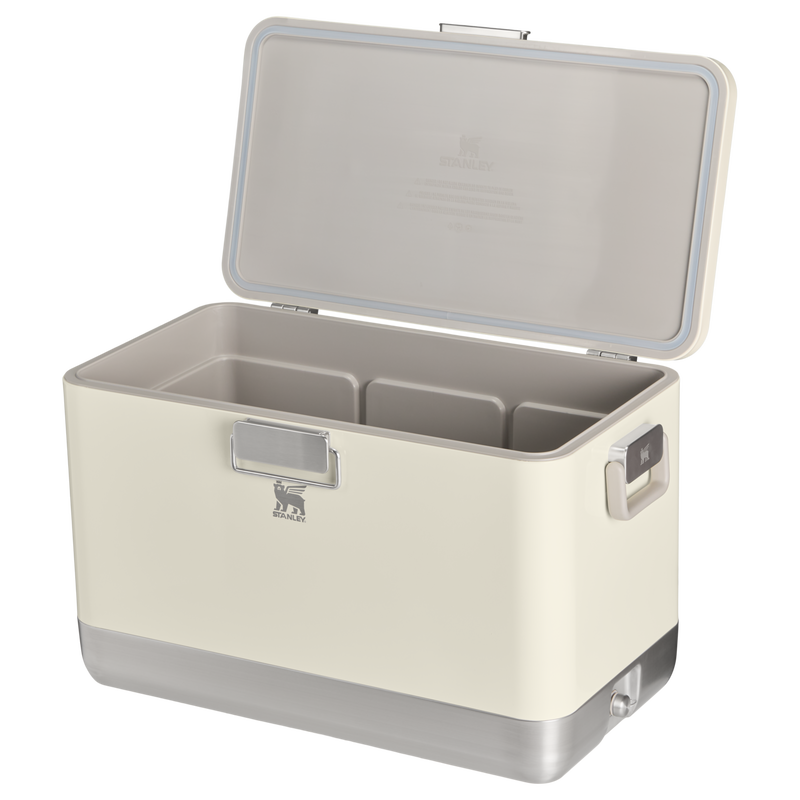 Stanley 1913 The Lifted Spirits™ Steel Cooler 84 QT in Cream Gloss | Open View