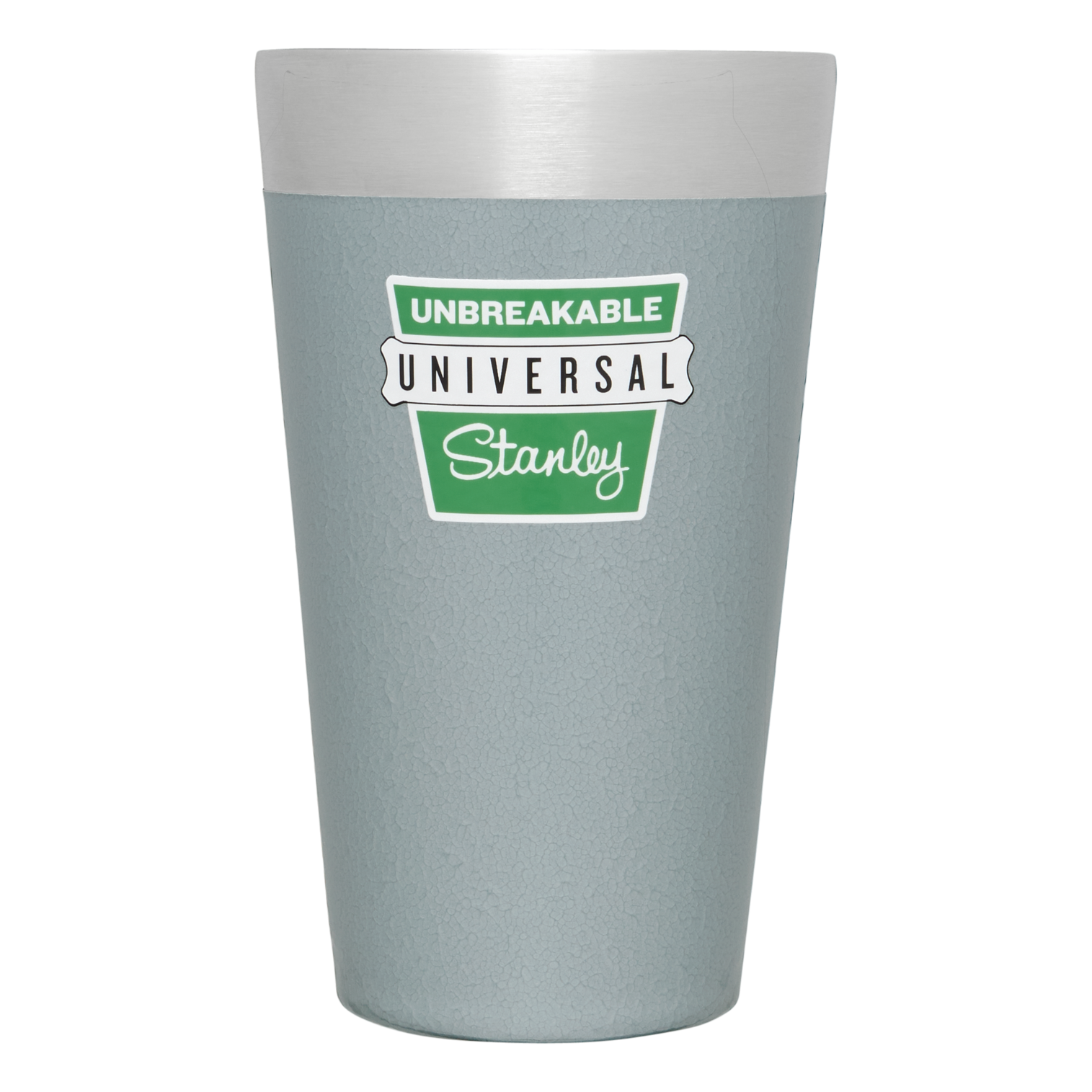 Stanley 16 OZ Stacking Beer Pint In 1960 Hammertone Silver From The Milestones Collection