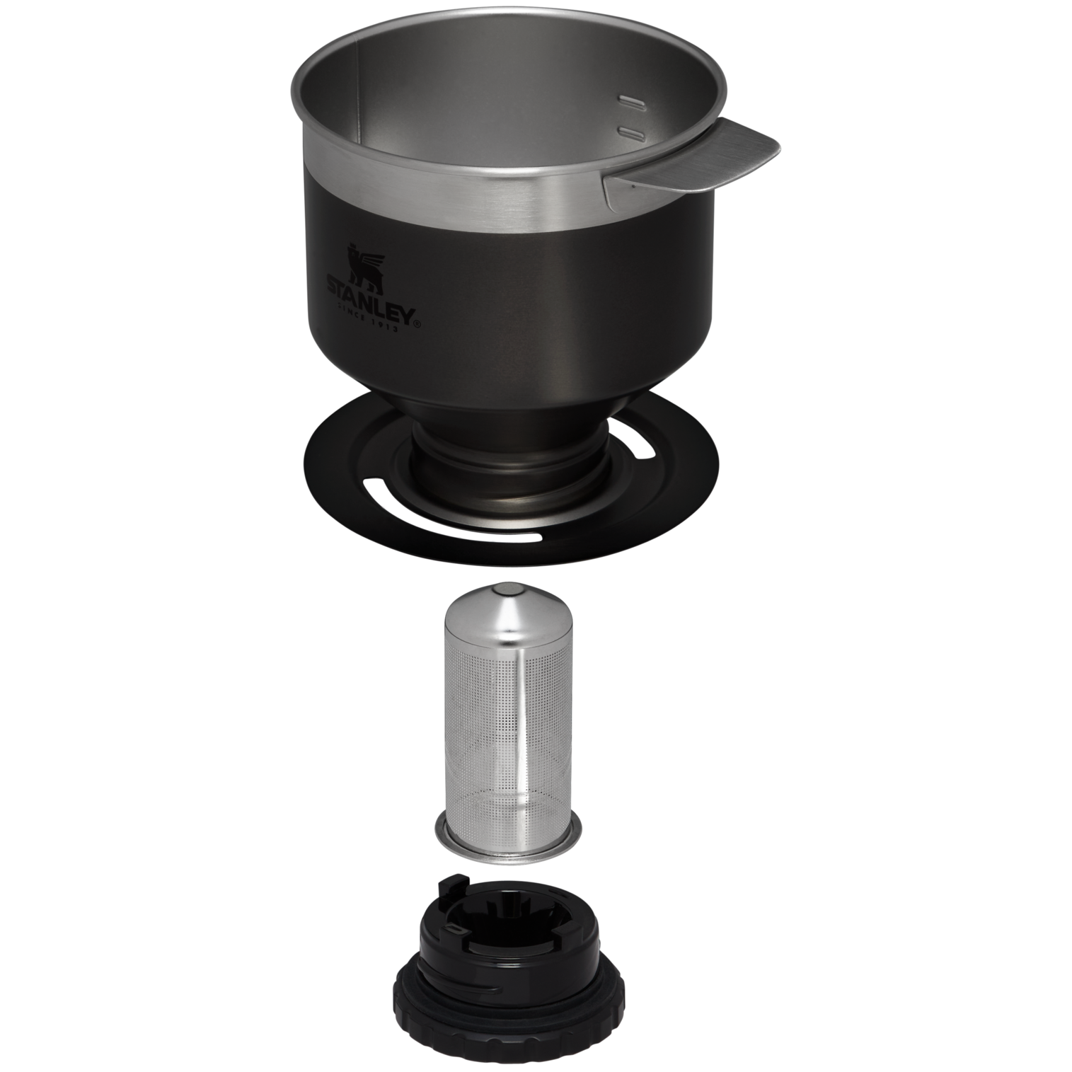 STANLEY Classic Perfect-Brew Pour Over Kaffeebecher – Mit Filteraufsatz, Charcoal Glow