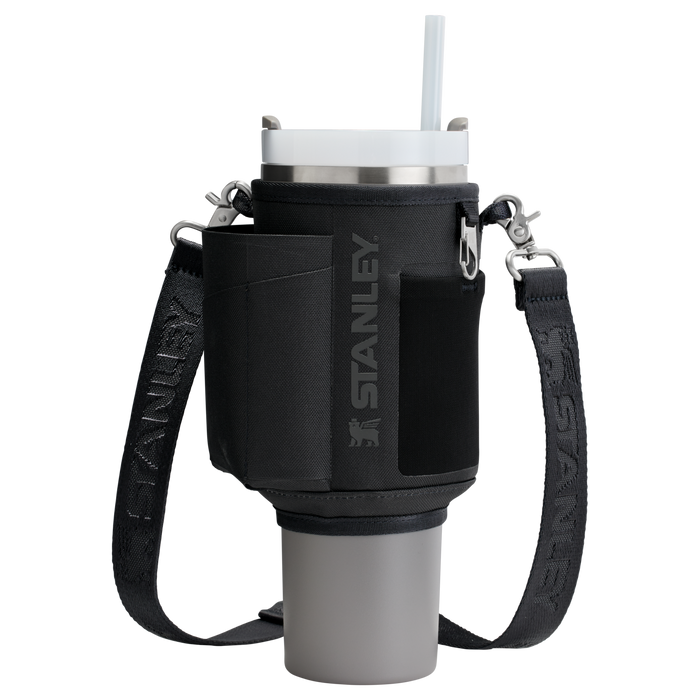 Stanley Carry-All 40 oz Quencher with Detachable Crossbody Straps in Black