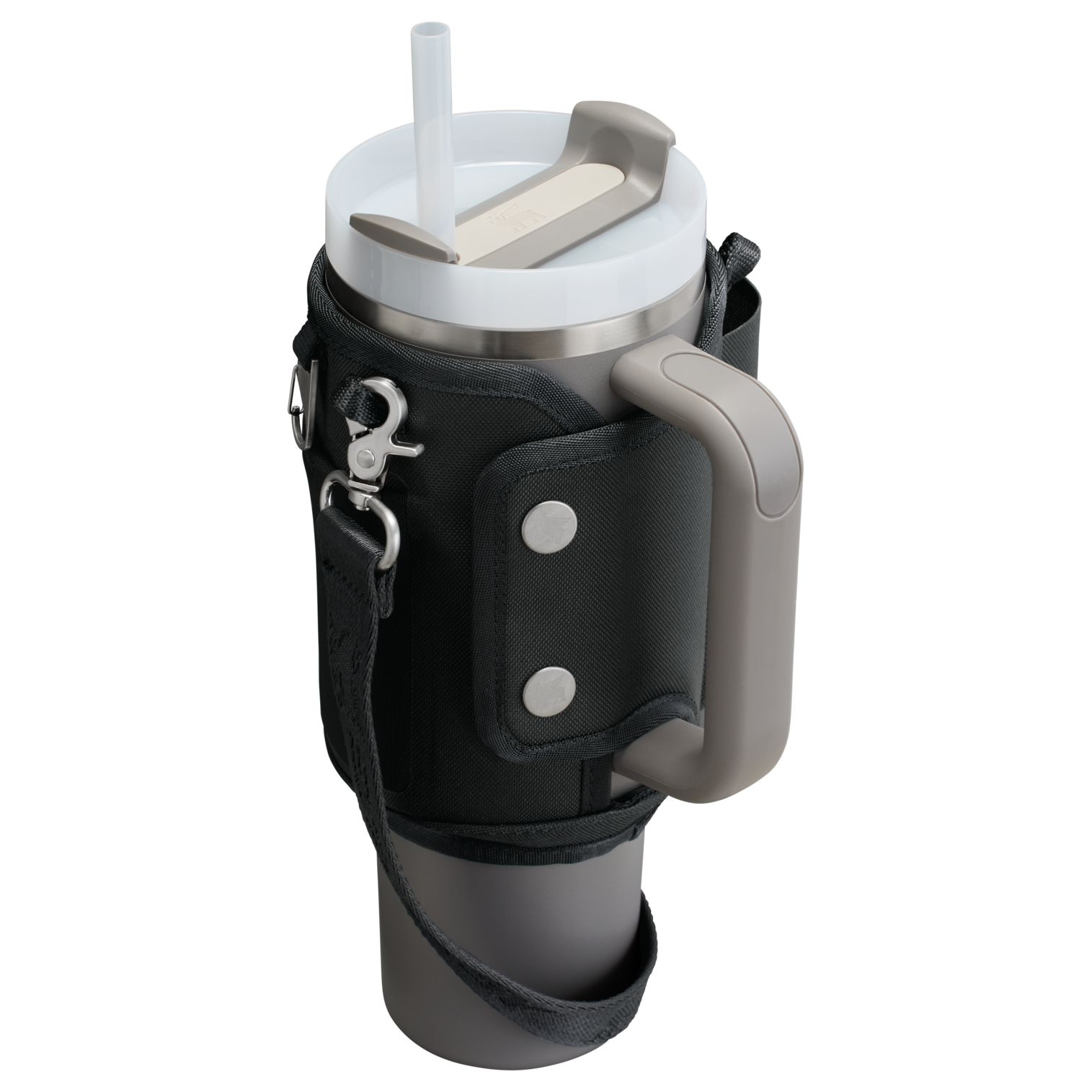 Stanley Carry-All 40 oz Quencher with Detachable Crossbody Straps in Black