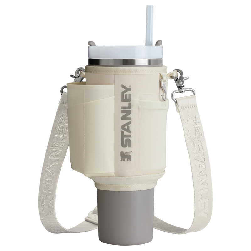 Stanley 1913 The All Day 40 OZ Quencher Carry-All in Cream | Front View