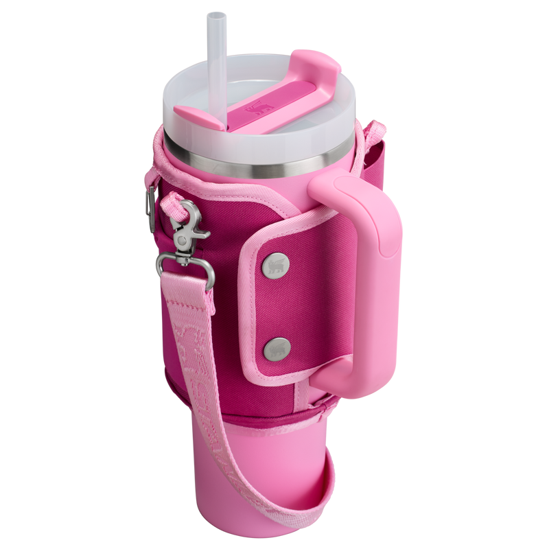 Stanley 1913 The All Day 40 OZ Quencher Carry-All in Fuchsia | Back View