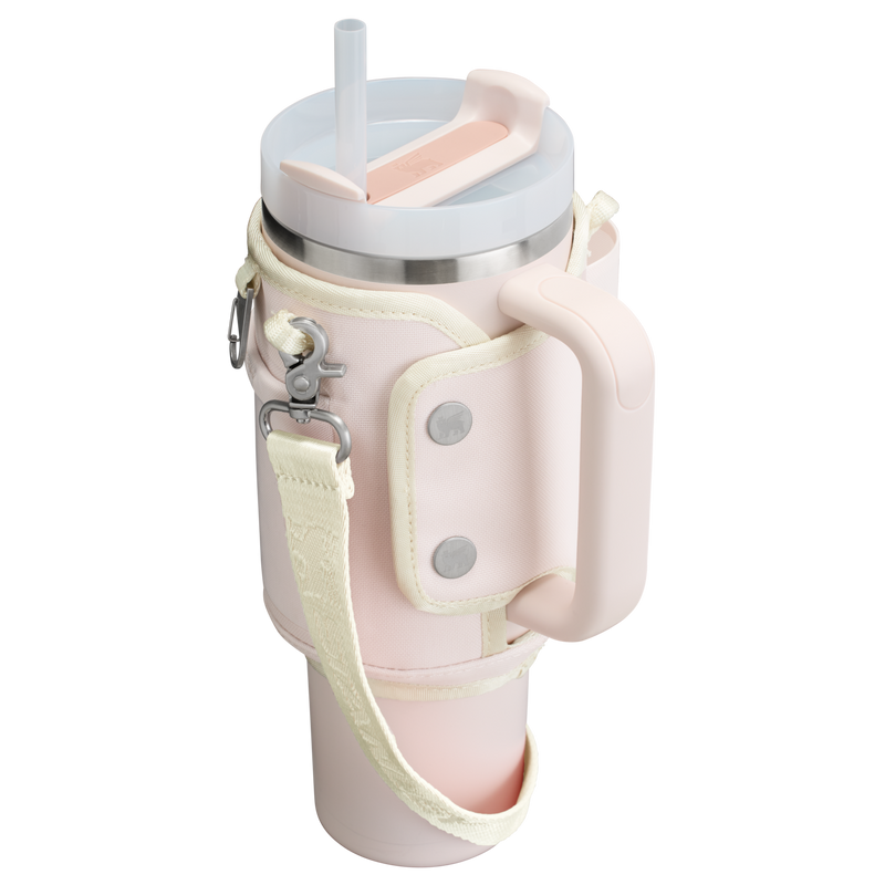 Stanley 1913 The All Day 40 OZ Quencher Carry-All in Rose Quartz | Back View