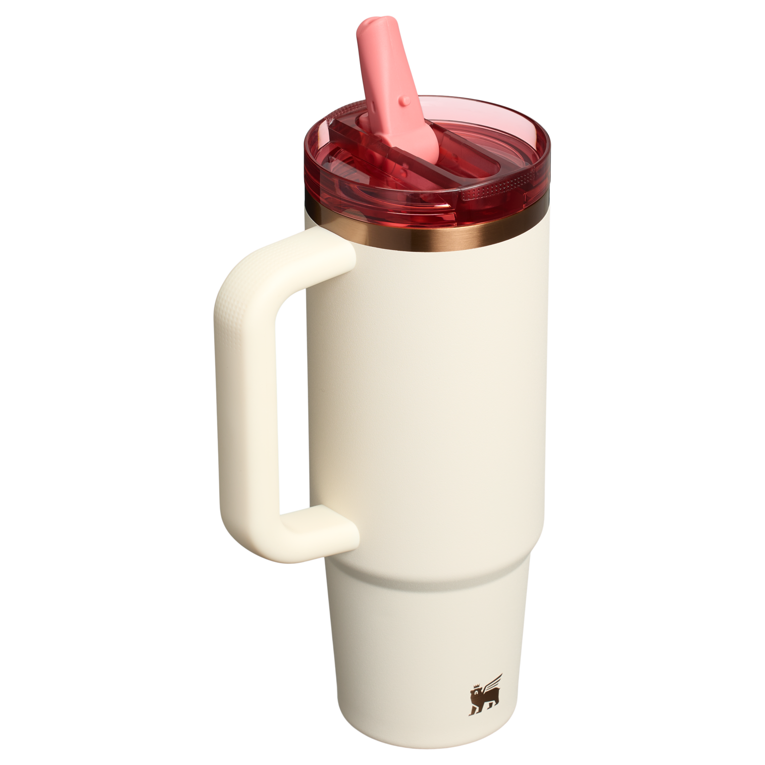 Stanley 30 OZ Quencher Flip Straw ProTour Stainless Steel Tumbler In Cream Rose Gold From The Oasis Collection