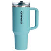 Stanley 40 OZ IceFlow Flip Straw Stainless Steel Tumbler In Agave Blue