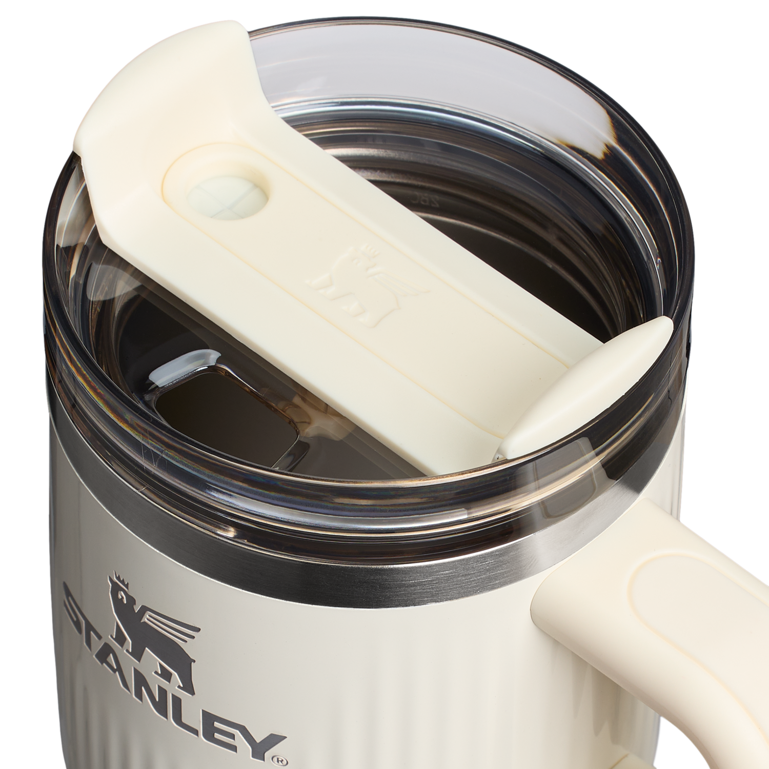 Stanley 1913 The Quencher® H2.0 Fluted Tumbler with Handle 20 OZ in Cream Gloss | View 2