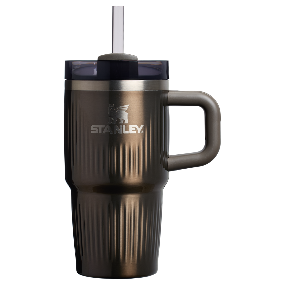 Stanley 1913 The Quencher® H2.0 Fluted Tumbler with Handle 20 OZ in Gunmetal Shine