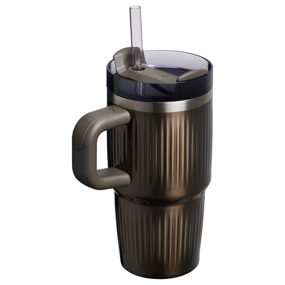 Stanley 1913 The Quencher® H2.0 Fluted Tumbler with Handle 20 OZ in Gunmetal Shine