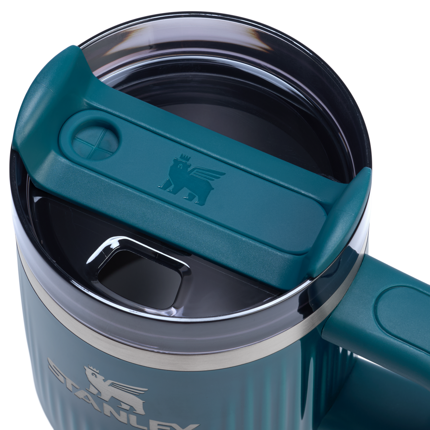 Stanley 1913 The Quencher® H2.0 Fluted Tumbler with Handle 20 OZ in Marina Shine | View 2