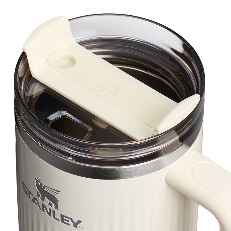 Stanley 1913 The Quencher® H2.0 Fluted Tumbler  40 OZ in Cream Gloss | Back View