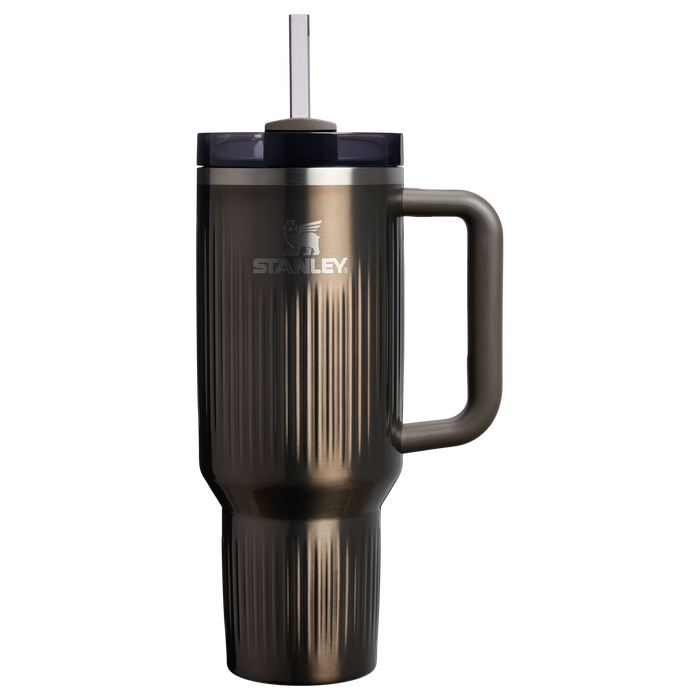 Stanley 40 OZ Quencher Fluted Insulate Tumbler In Gunmetal