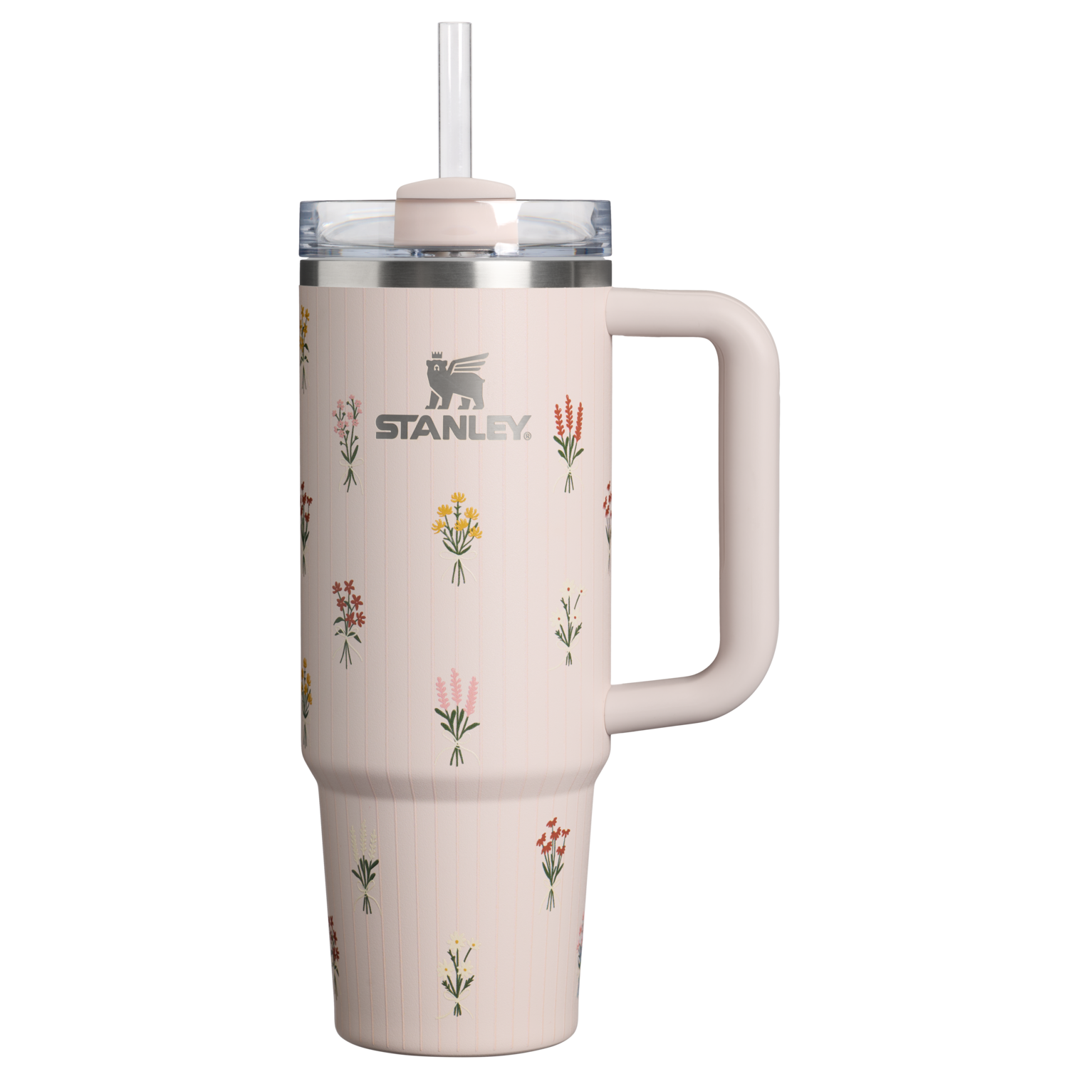Stanley 1913 The Quencher H2.0 Flowstate™ Tumbler 30 OZ in Rose Quartz Bouquets