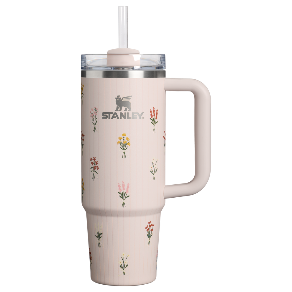 Stanley 1913 The Quencher H2.0 Flowstate™ Tumbler 30 OZ in Rose Quartz Bouquets