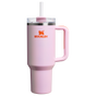 The Stanley Quencher Flipstraw ProTour Tumbler 40OZ Cup In Rose Petal Shimmer Pink