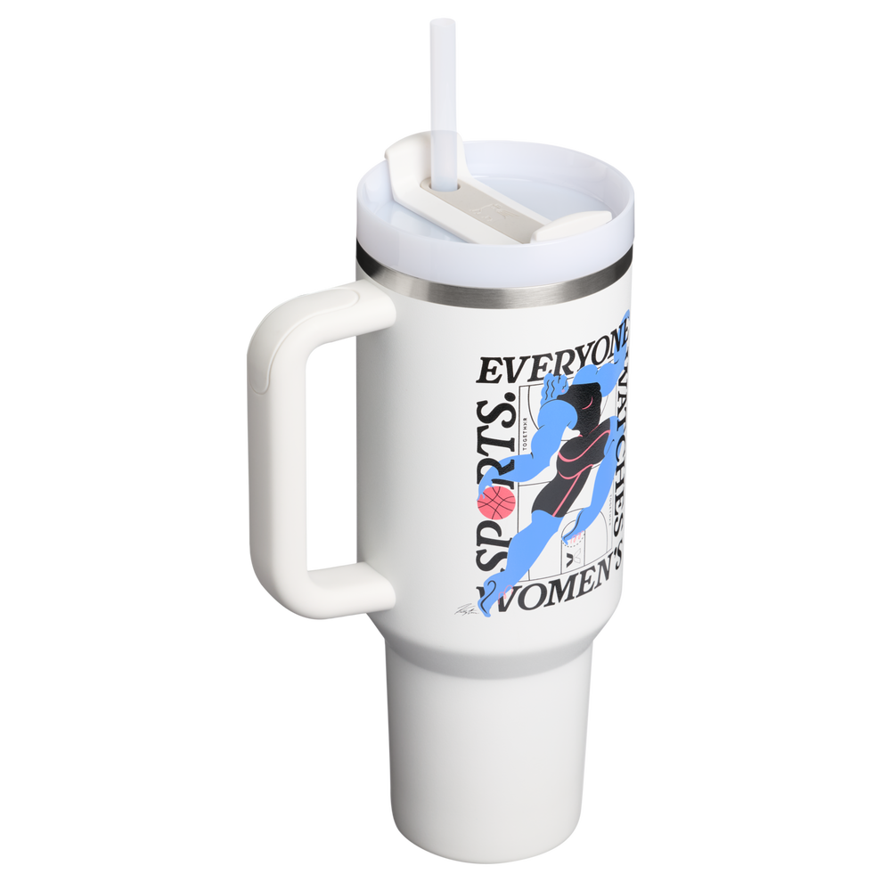 Stanley 1913 The Quencher H2.0 Flowstate™ Tumbler 40 OZ in Tournament White
