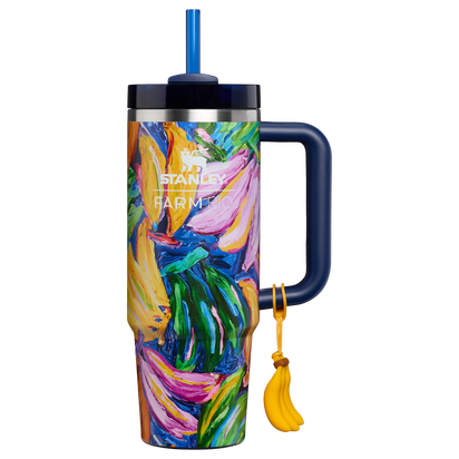 Stanley 1913 Stanley 1913 x FARM Rio Quencher® H2.0 Flowstate™ Tumbler 30 OZ in Farm Rio Painted Bananas | Front View
