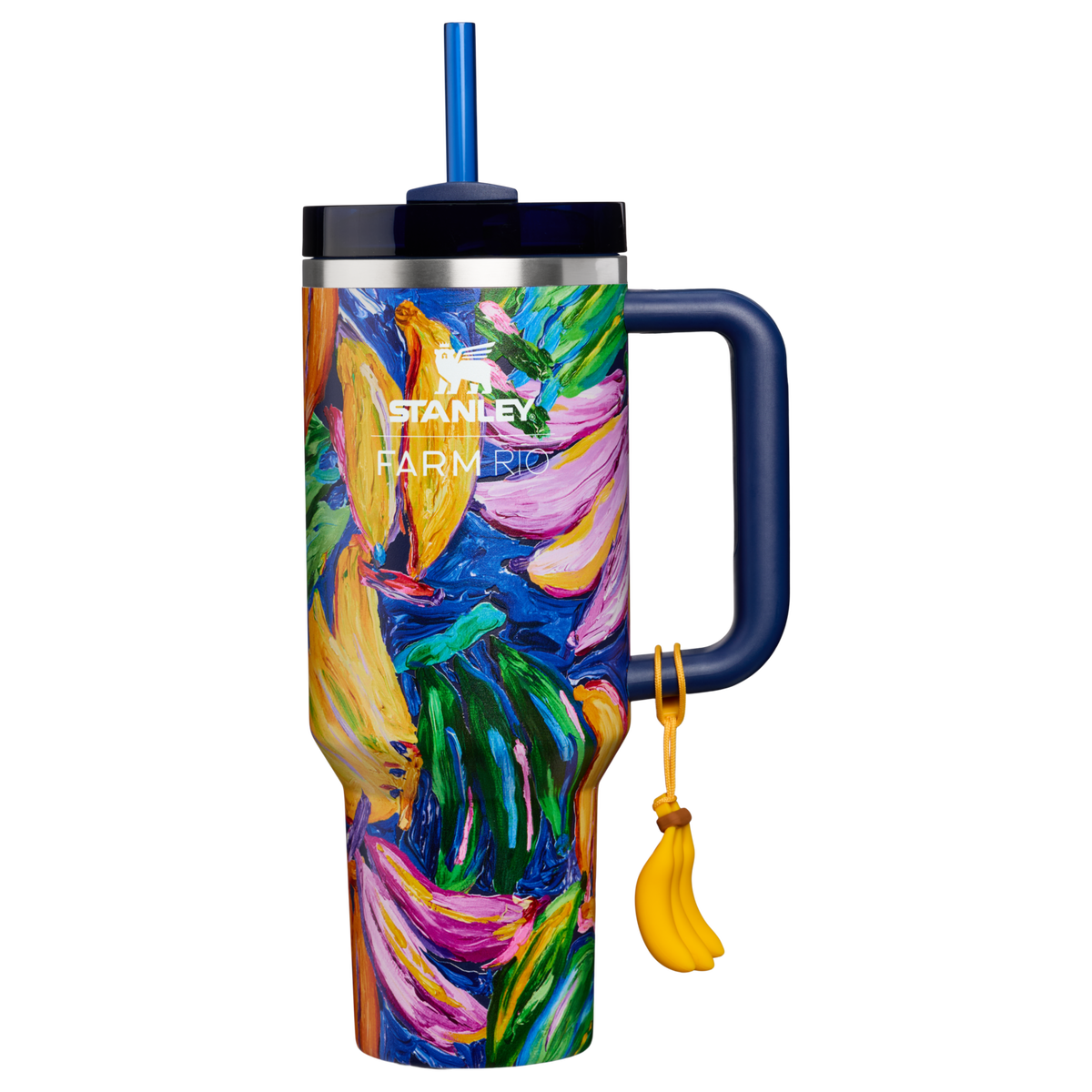 Stanley 1913 Stanley 1913 x FARM Rio Quencher® H2.0 Flowstate™ Tumbler 40 OZ in Farm Rio Painted Bananas | Front View