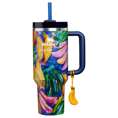 Stanley 1913 Stanley 1913 x FARM Rio Quencher® H2.0 Flowstate™ Tumbler 40 OZ in Farm Rio Painted Bananas | Front View