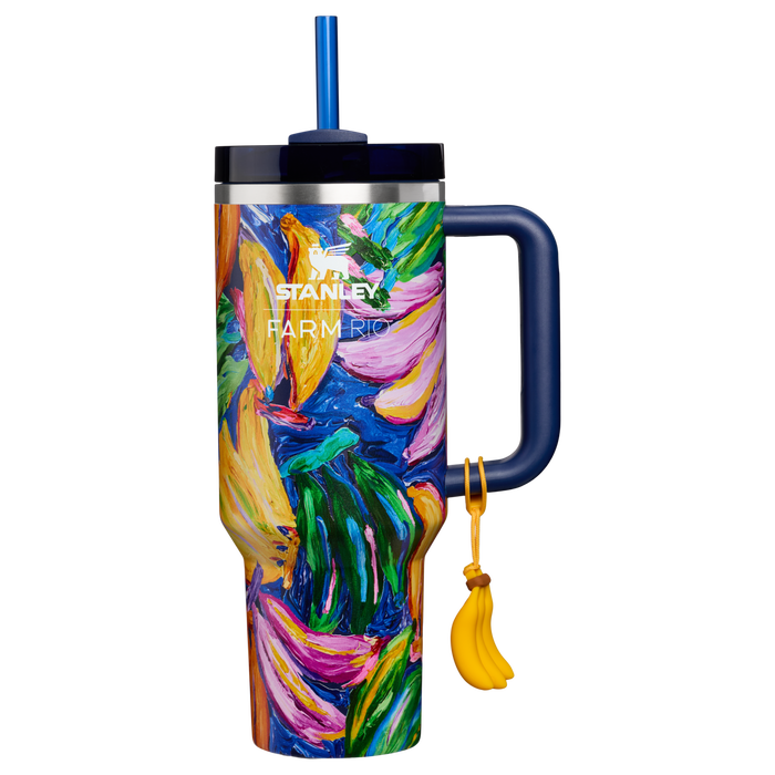 Stanley 1913 Stanley 1913 x FARM Rio Quencher® H2.0 Flowstate™ Tumbler 40 OZ in Farm Rio Painted Bananas | Front View