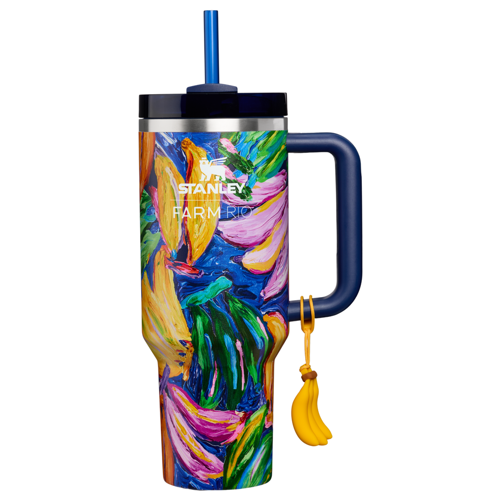 Stanley 1913 Stanley 1913 x FARM Rio Quencher® H2.0 Flowstate™ Tumbler 40 OZ in Farm Rio Painted Bananas | Front View