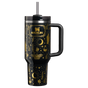 Swatch for Stanley 1913 Halloween Quencher® H2.0 Flowstate™ Tumbler | 40 OZ in Black Magic | Front View