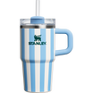 Stanley 20 OZ Quencher Stainless Steel Tumbler In Cornflower Cabana Blue From The Oasis Collection