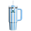 Stanley 30 OZ Quencher Stainless Steel Tumbler In Cornflower Cabana Blue From The Oasis Collection