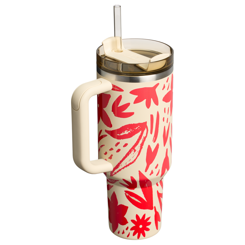 Stanley 40 OZ Mother's Day Quencher Insulated Tumbler In Resort Floral