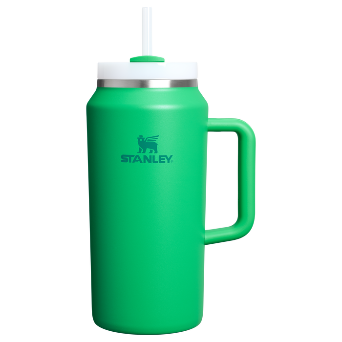 Stanley 64 OZ Stainless Steel Tumbler With Straw In Meadow Green