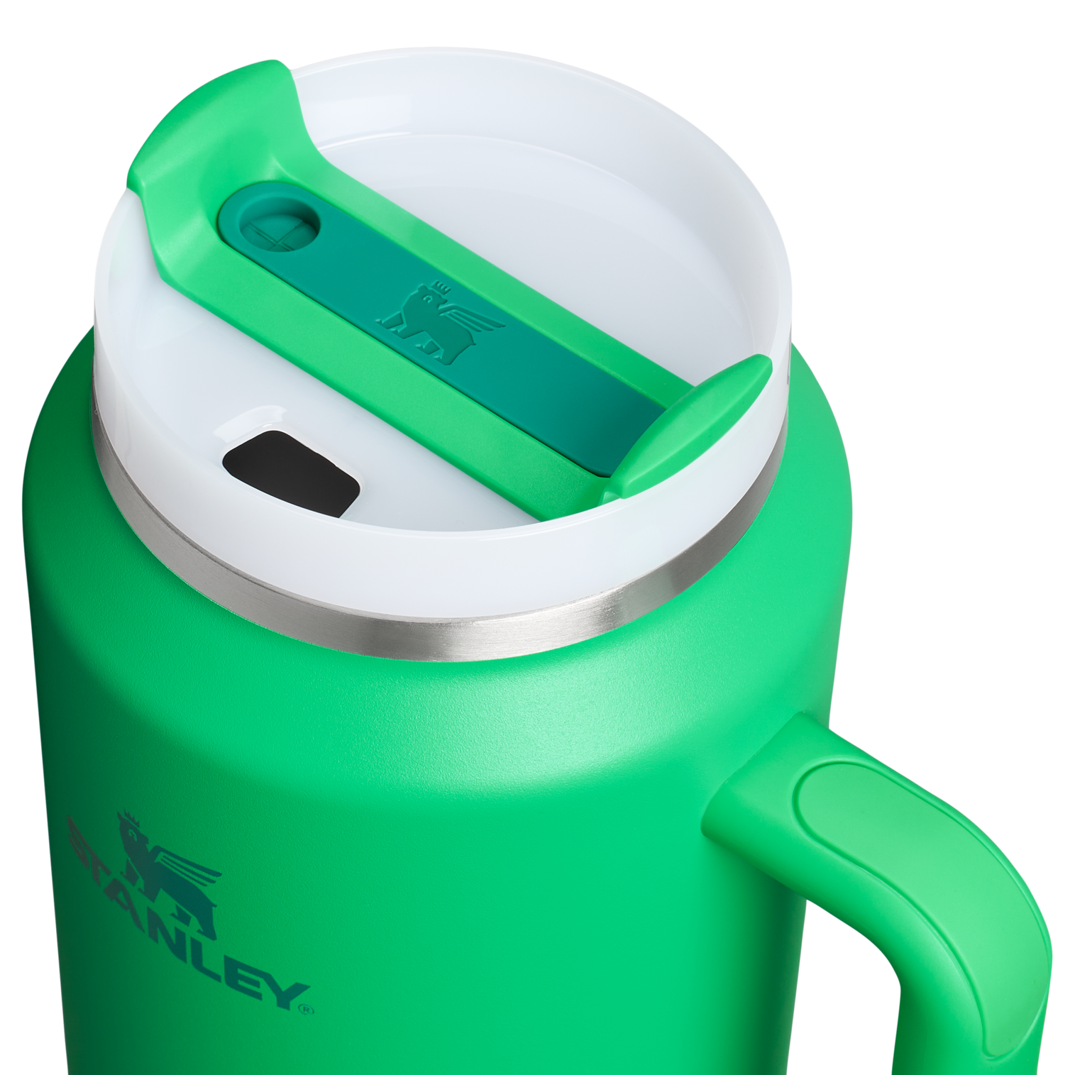 Stanley 64 OZ Stainless Steel Tumbler With Straw In Meadow Green