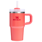Stanley 20 oz Quencher H2.O FlowState Tumbler Cup In Hot Coral Red