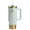 Stanley Quencher H2.O FlowState Tumbler Cup 30 OZ In Gilded Celadon Blue