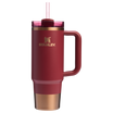 Stanley Quencher H2.O FlowState Tumbler Cup 30 OZ In Gilded Pomegranate Red