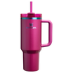 Stanley Valentine's Day 40 OZ Quencher Insulated Tumbler Cup With Straw & Handle In Berry Truffle Pink