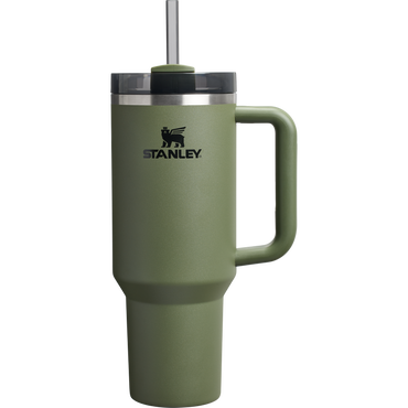 Stanley Quencher H2.O FlowState Tumbler Cup 40 OZ In Dried Pine Green
