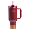 Stanley Quencher H2.O FlowState Tumbler Cup 40 OZ In Gilded Pomegranate Red