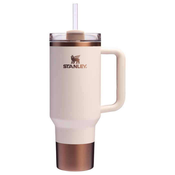 Stanley Quencher H2.O FlowState Tumbler Cup 30 OZ In Gilded Sugar Pink