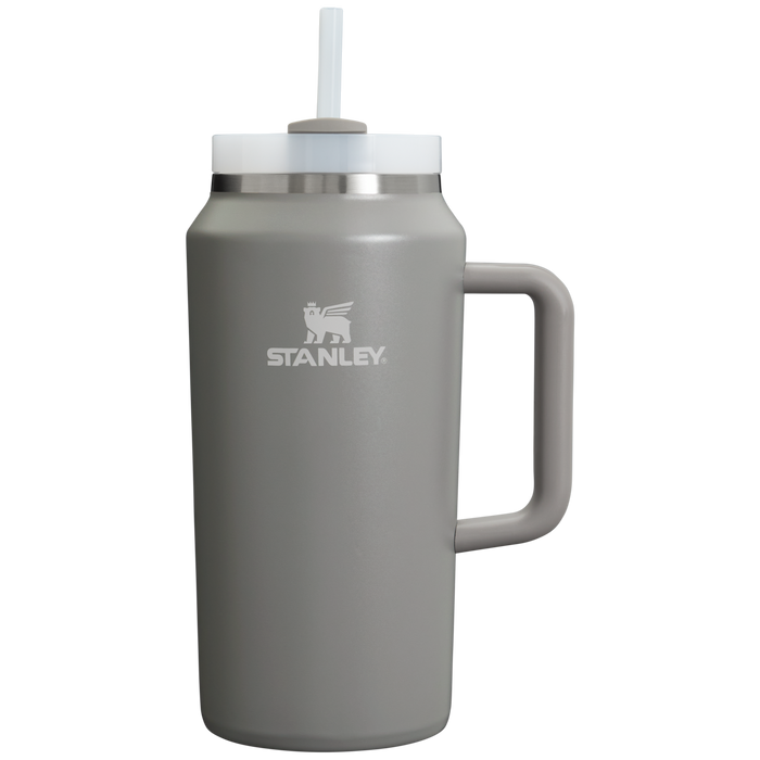 Stanley 64 OZ Stainless Steel Tumbler With Straw In Stone Grey